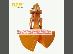 Heavy Four Rope Excavating Bucket Crane Grab Bucket for Efficient Material Handling